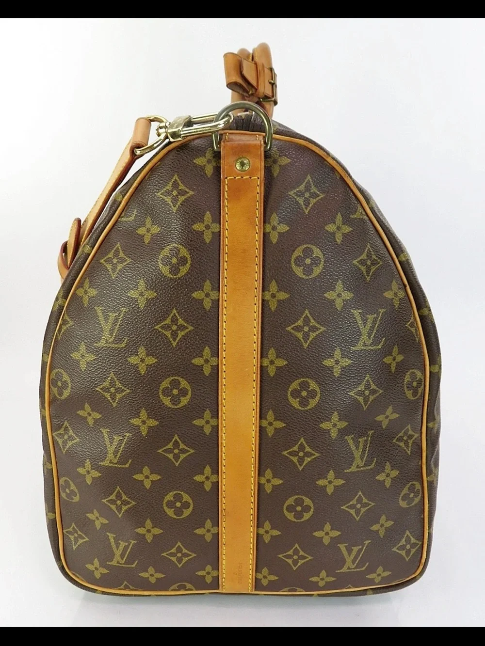 Louis Vuitton Monogram Canvas Duffel with Tan Leather Trim